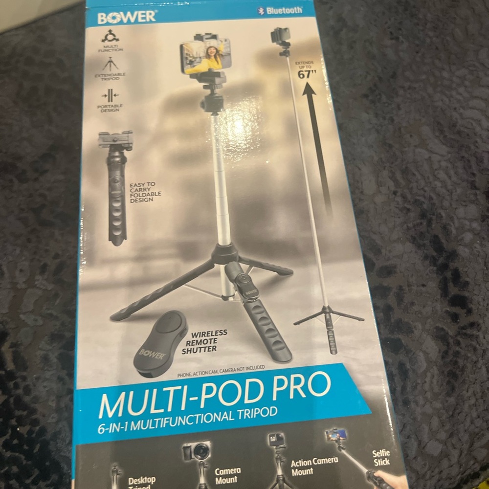NWT Bower Multi-Pod Pro 6-in-1 Multifunctional Tripod - Picture 2 of 3